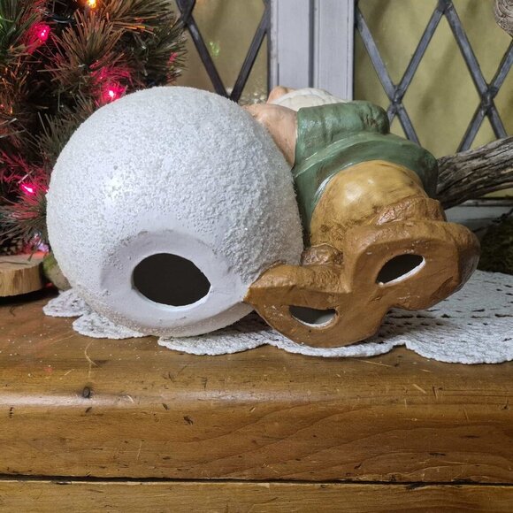 Holiday Green Garden Gnome Figurine - Picture 8 of 11